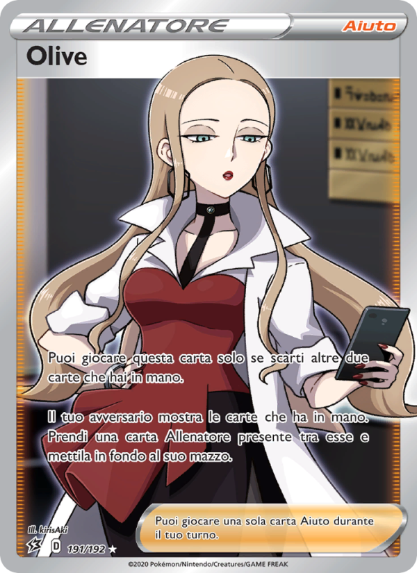 Olive 191/209 — Rebel Clash (Italian Pokémon TCG card)