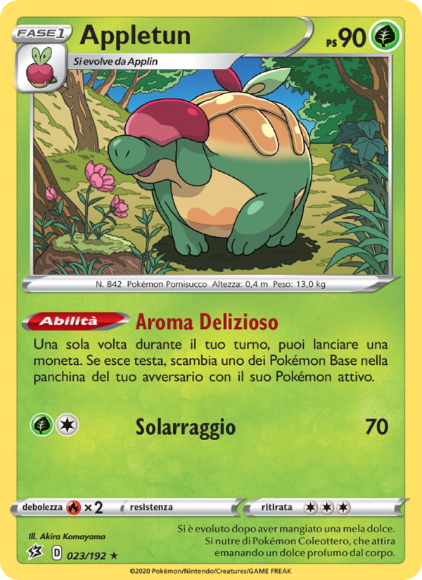 Appletun 023/209 — Rebel Clash (Italian Pokémon TCG card)
