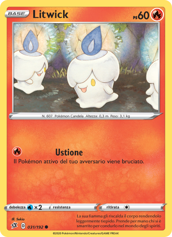 Litwick 031/209 — Rebel Clash (Italian Pokémon TCG card)