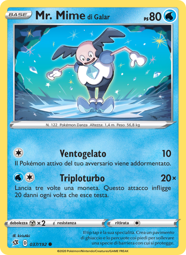 Mr. Mime di Galar 037/209 — Rebel Clash (Italian Pokémon TCG card)