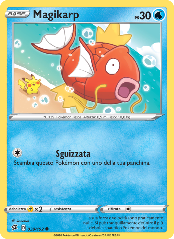Magikarp 039/209 — Rebel Clash (Italian Pokémon TCG card)