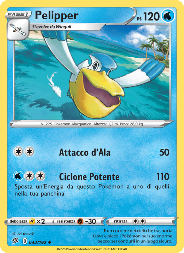 Pelipper 042/209 — Rebel Clash (Italian Pokémon TCG card)