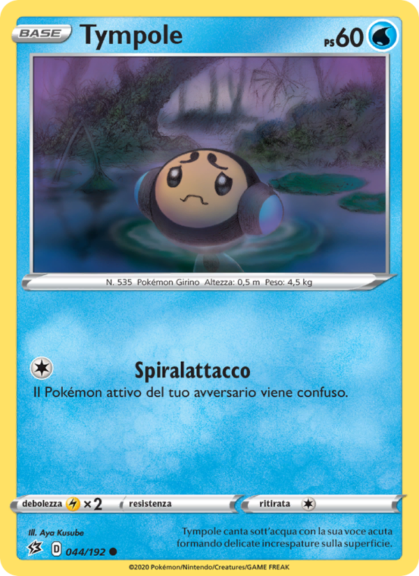Tympole 044/209 — Rebel Clash (Italian Pokémon TCG card)