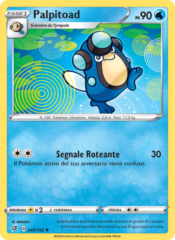 Palpitoad 045/209 — Rebel Clash (Italian Pokémon TCG card)