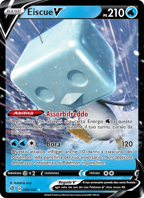 Eiscue V 055/209 — Rebel Clash (Italian Pokémon TCG card)