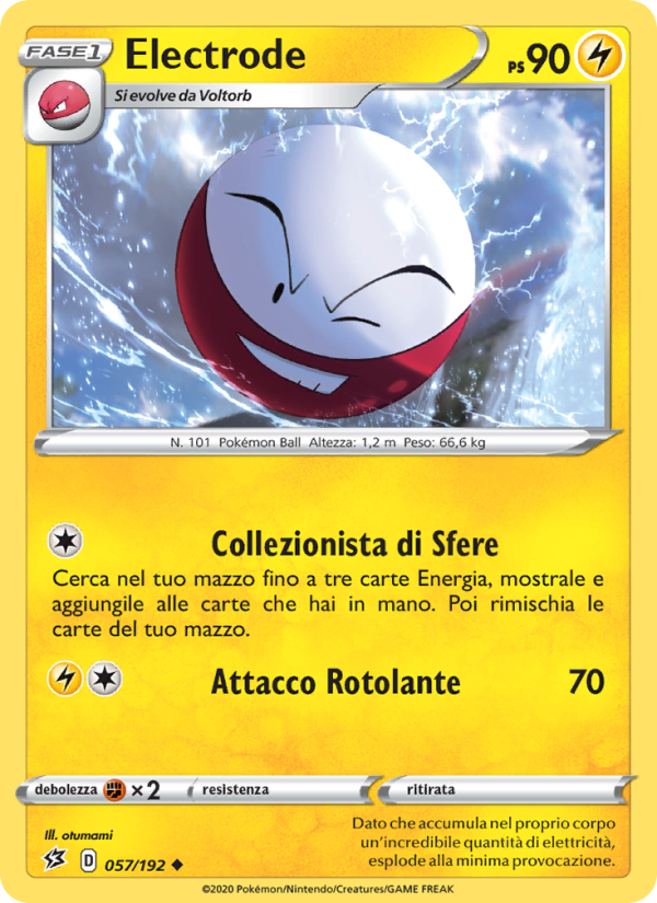 Electrode 057/209 — Rebel Clash (Italian Pokémon TCG card)