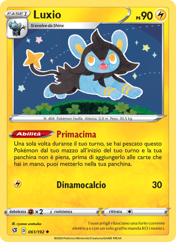 Luxio 061/209 — Rebel Clash (Italian Pokémon TCG card)