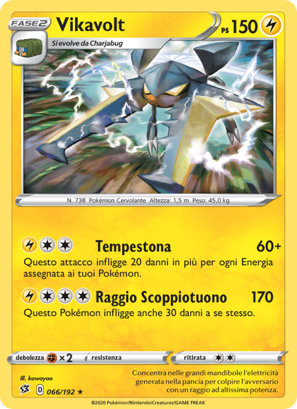 Vikavolt 066/209 — Rebel Clash (Italian Pokémon TCG card)
