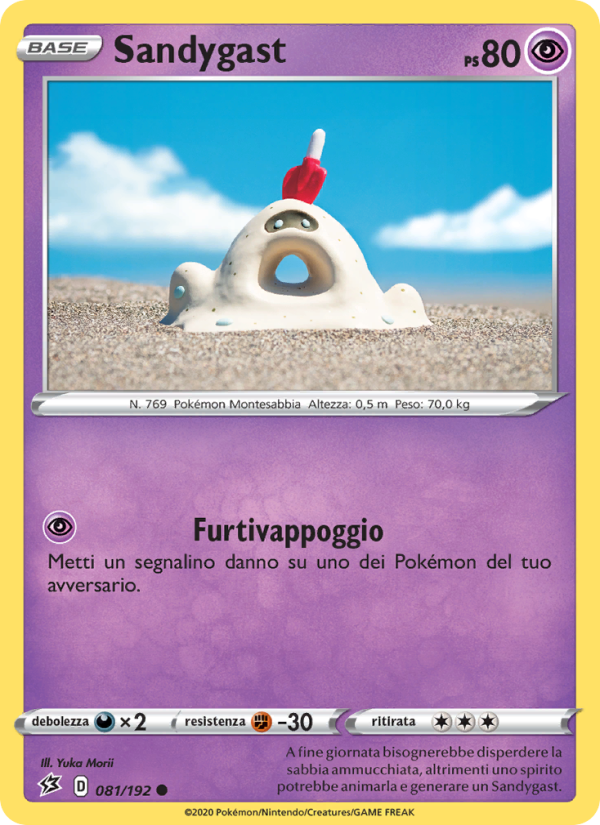 Sandygast 081/209 — Rebel Clash (Italian Pokémon TCG card)