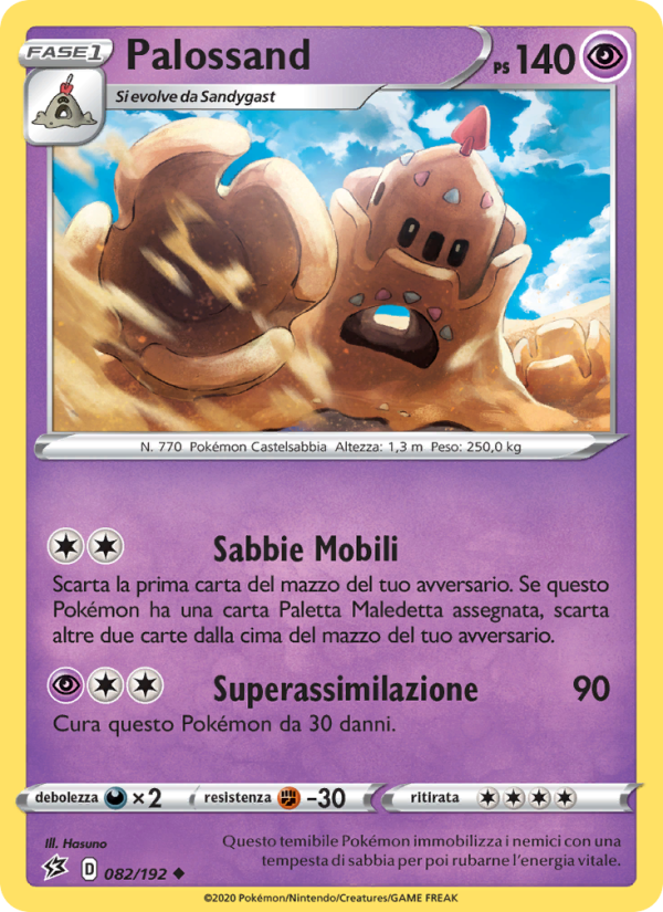 Palossand 082/209 — Rebel Clash (Italian Pokémon TCG card)