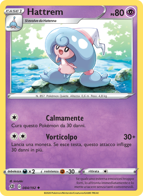 Hattrem 084/209 — Rebel Clash (Italian Pokémon TCG card)