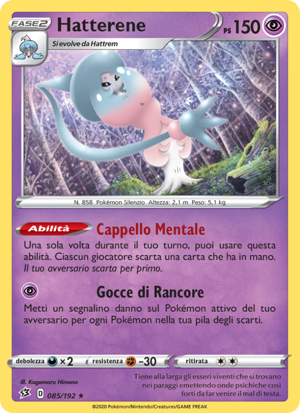 Hatterene 085/209 — Rebel Clash (Italian Pokémon TCG card)