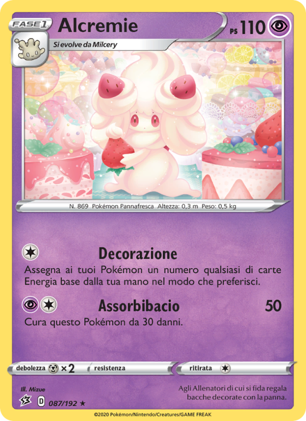 Alcremie 087/209 — Rebel Clash (Italian Pokémon TCG card)