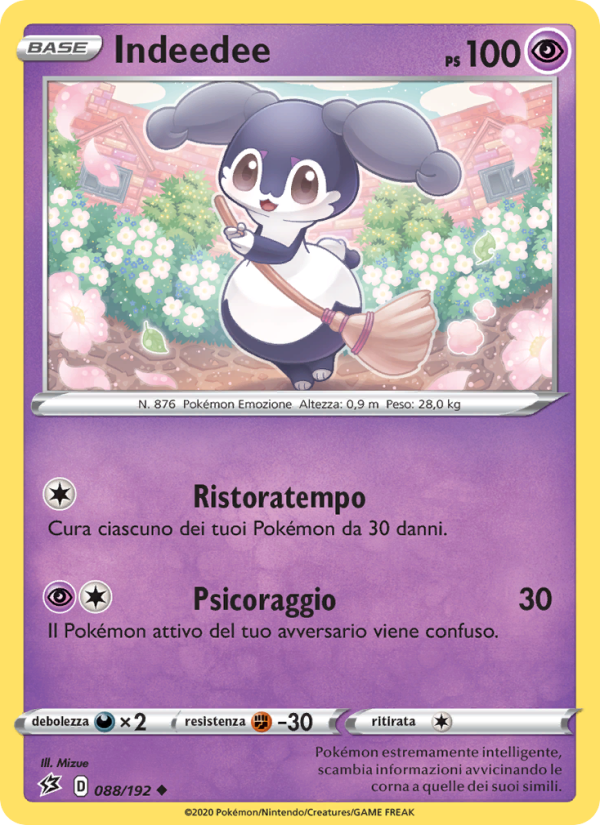 Indeedee 088/209 — Rebel Clash (Italian Pokémon TCG card)