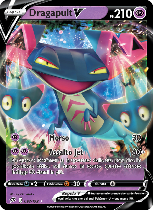 Dragapult V 092/209 — Rebel Clash (Italian Pokémon TCG card)
