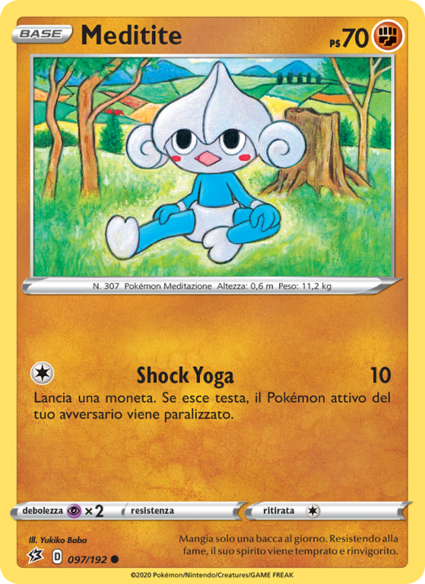 Meditite 097/209 — Rebel Clash (Italian Pokémon TCG card)