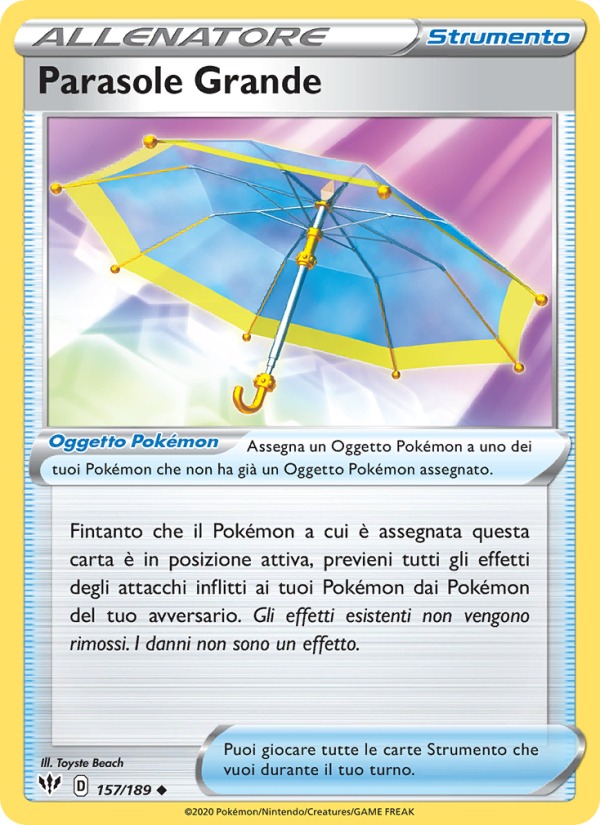Parasole Grande 157/201 — Darkness Ablaze (Italian Pokémon TCG card)