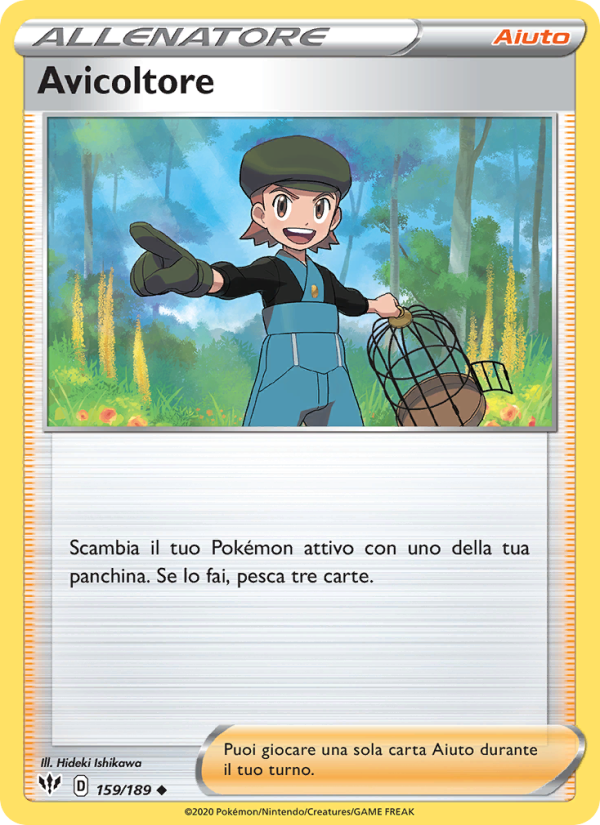 Avicoltore 159/201 — Darkness Ablaze (Italian Pokémon TCG card)