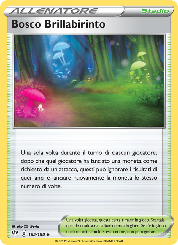 Bosco Brillabirinto 162/201 — Darkness Ablaze (Italian Pokémon TCG card)