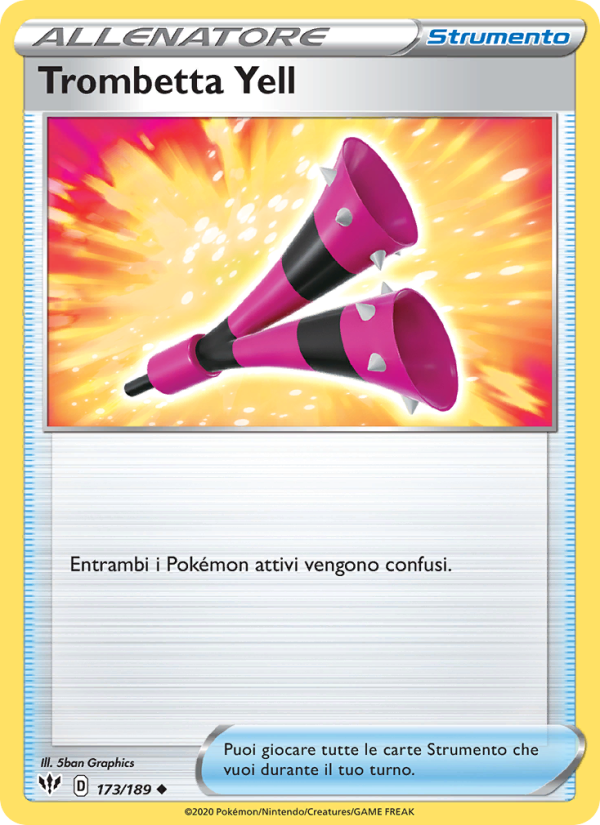 Trombetta Yell 173/201 — Darkness Ablaze (Italian Pokémon TCG card)