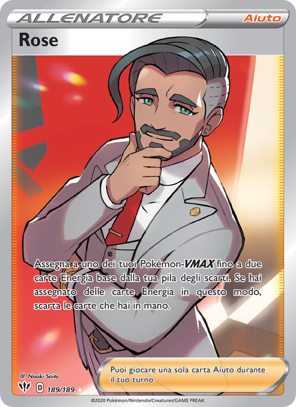 Rose 189/201 — Darkness Ablaze (Italian Pokémon TCG card)