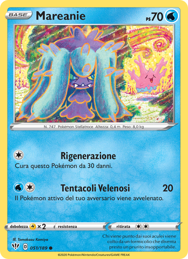Mareanie 051/201 — Darkness Ablaze (Italian Pokémon TCG card)