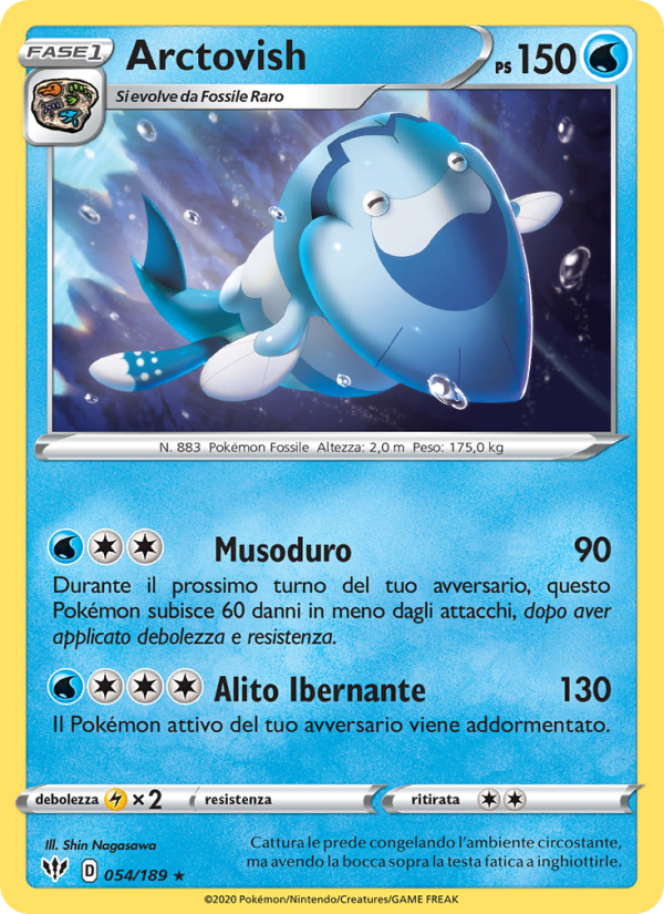 Arctovish 054/201 — Darkness Ablaze (Italian Pokémon TCG card)
