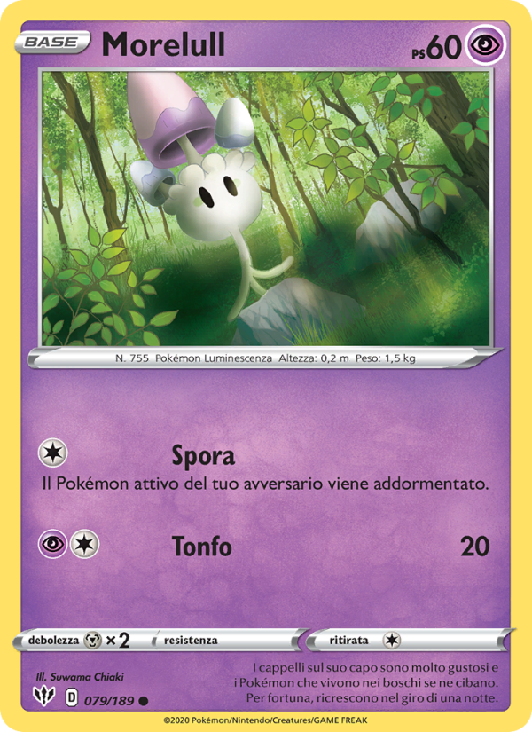 Morelull 079/201 — Darkness Ablaze (Italian Pokémon TCG card)