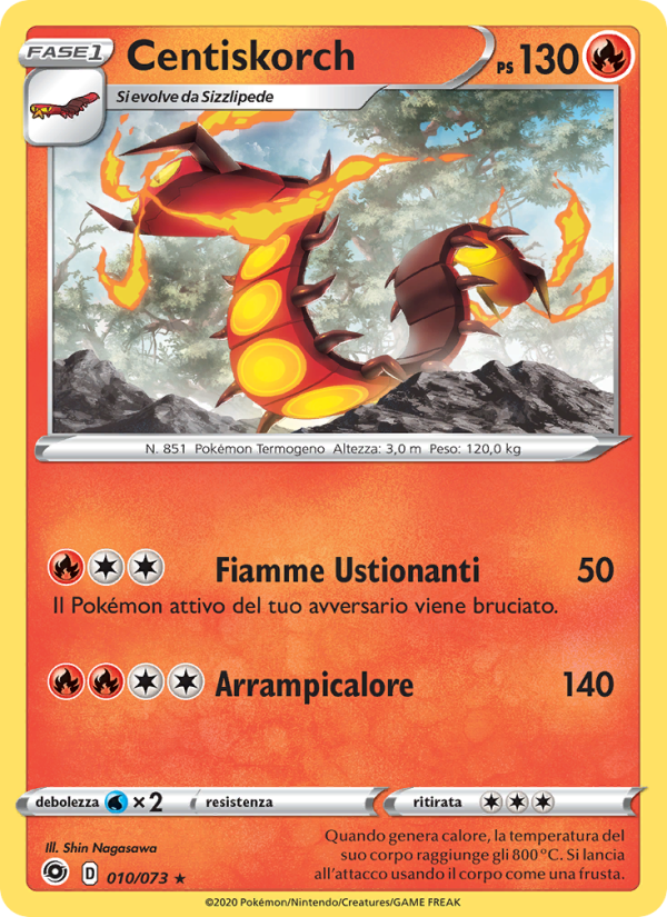 Centiskorch 010/80 — Champion's Path (Italian Pokémon TCG card)