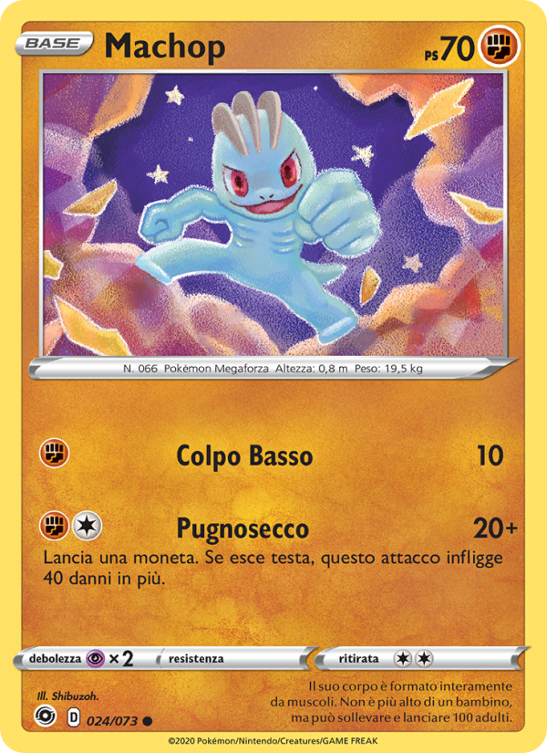 Machop 024/80 — Champion's Path (Italian Pokémon TCG card)