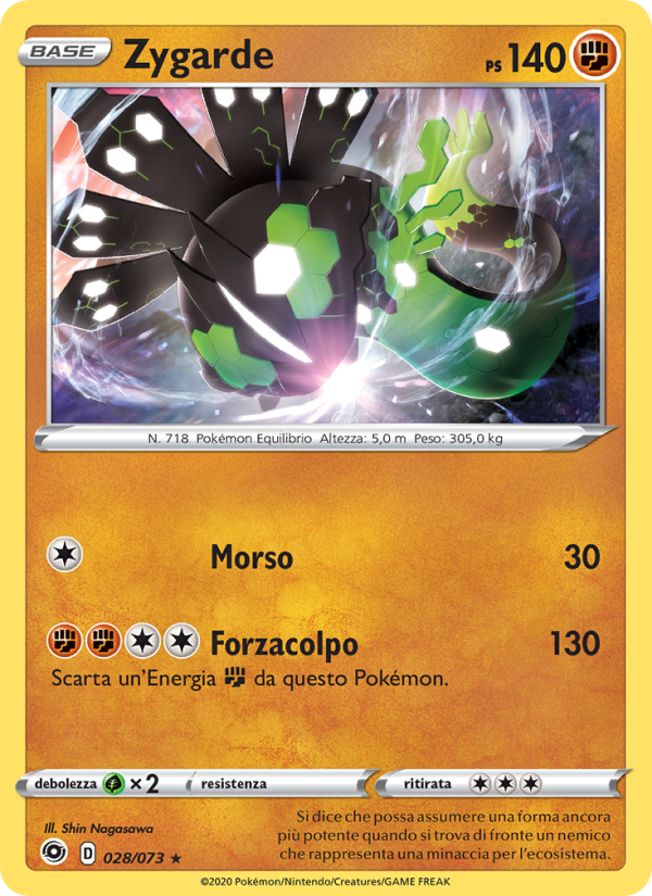 Zygarde 028/80 — Champion's Path (Italian Pokémon TCG card)