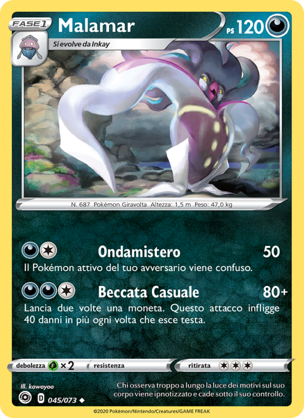 Malamar 045/80 — Champion's Path (Italian Pokémon TCG card)