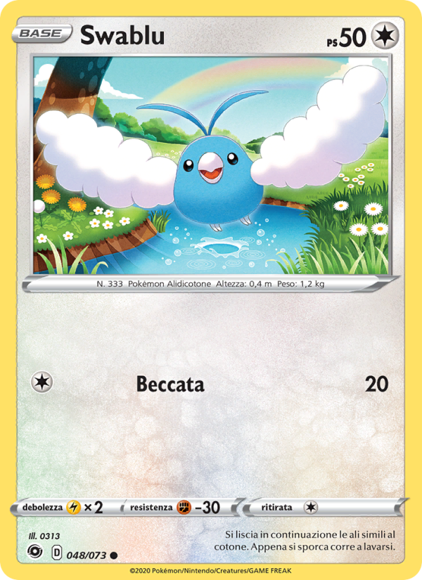 Swablu 048/80 — Champion's Path (Italian Pokémon TCG card)