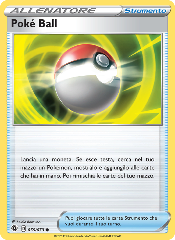 Poké Ball 059/80 — Champion's Path (Italian Pokémon TCG card)