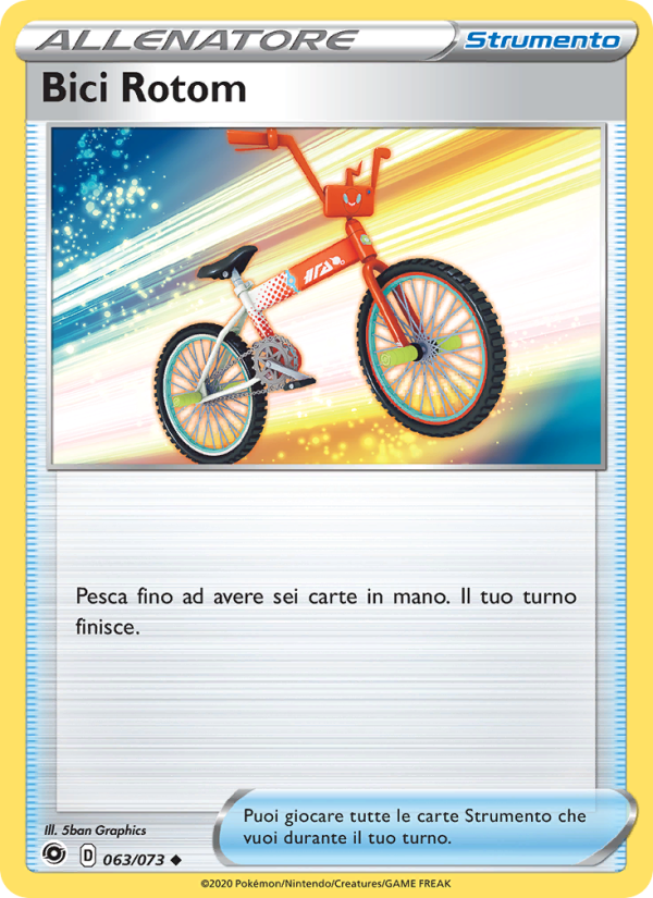 Bici Rotom 063/80 — Champion's Path (Italian Pokémon TCG card)