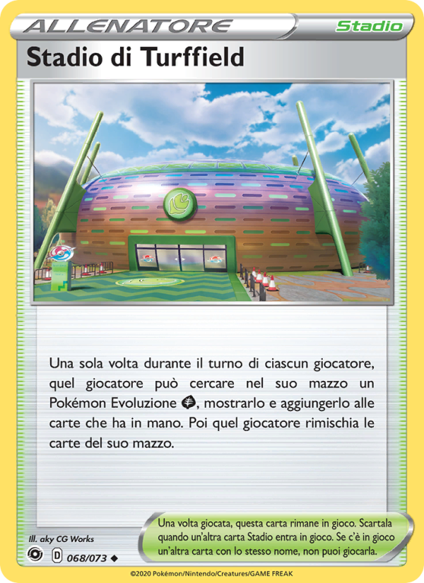 Stadio di Turffield 068/80 — Champion's Path (Italian Pokémon TCG card)