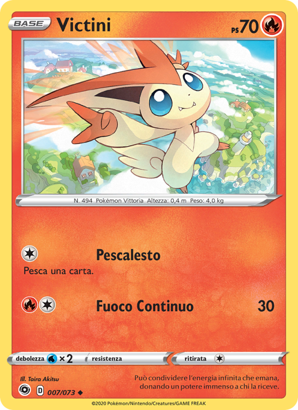 Victini 007/80 — Champion's Path (Italian Pokémon TCG card)