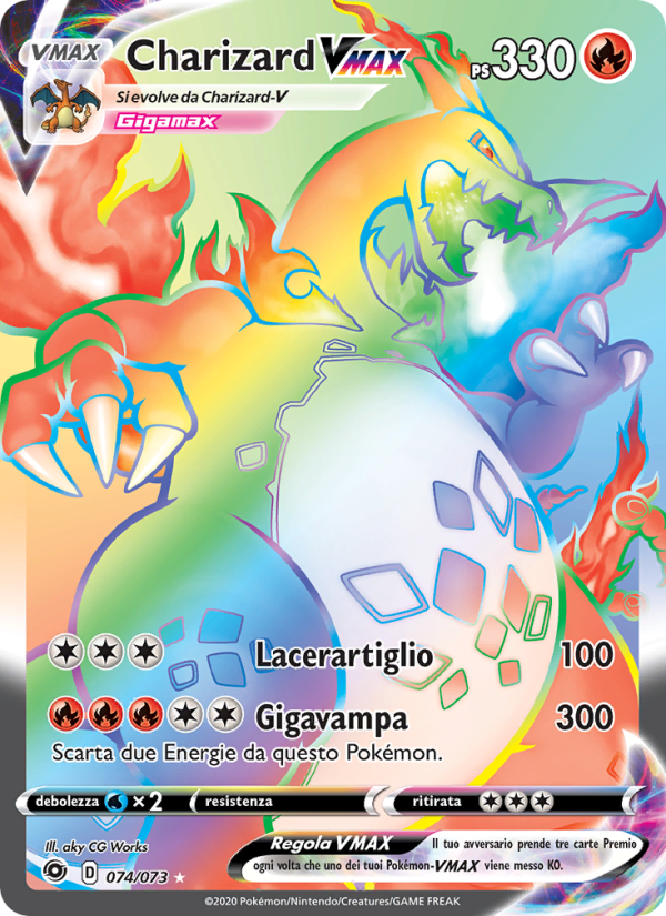 Charizard VMAX 074/80 — Champion's Path (Italian Pokémon TCG card)