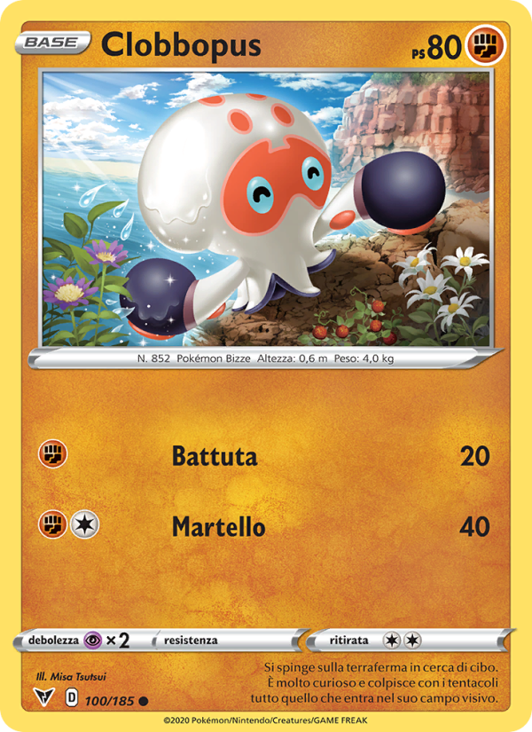 Clobbopus 100/203 — Vivid Voltage (Italian Pokémon TCG card)
