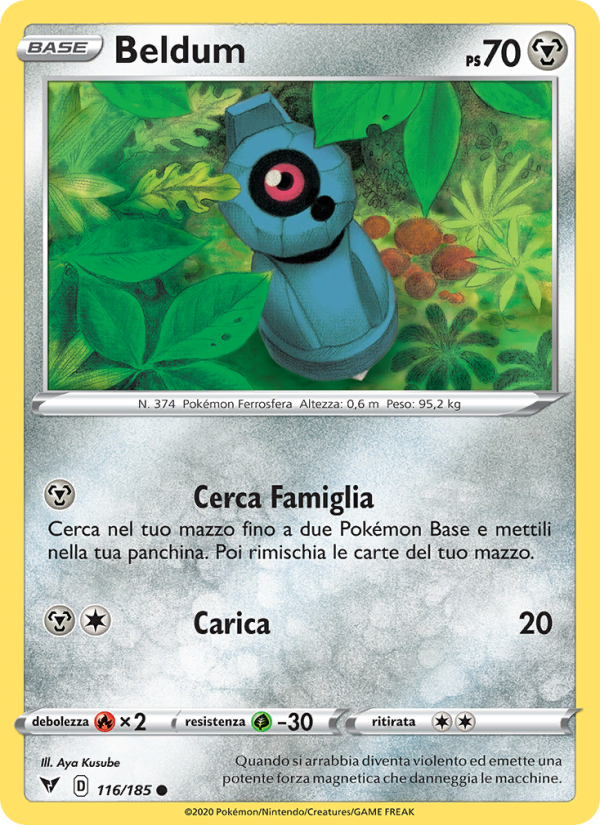 Beldum 116/203 — Vivid Voltage (Italian Pokémon TCG card)