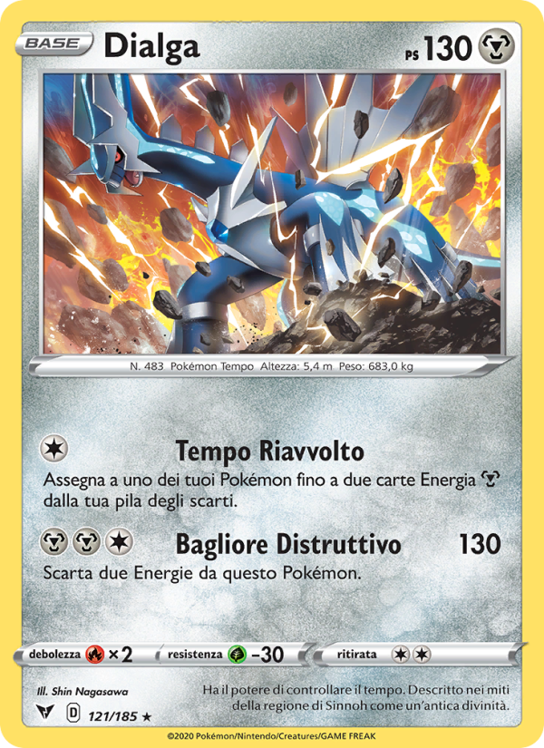 Dialga 121/203 — Vivid Voltage (Italian Pokémon TCG card)