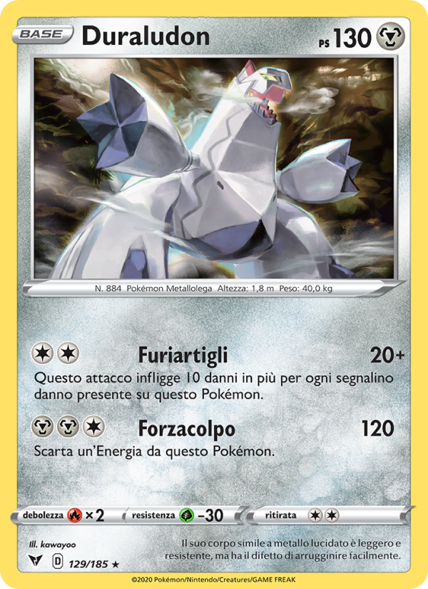 Duraludon 129/203 — Vivid Voltage (Italian Pokémon TCG card)