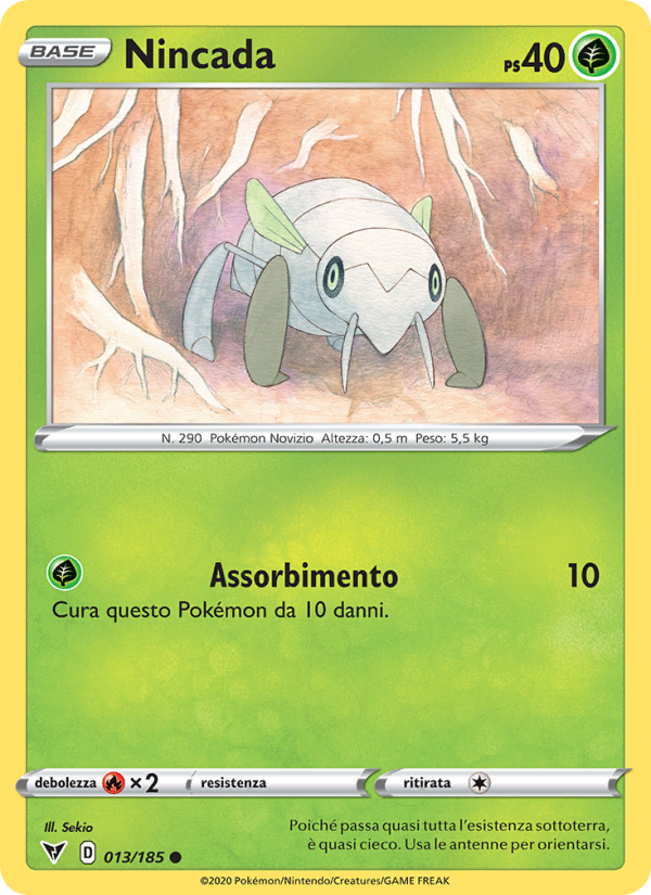 Nincada 013/203 — Vivid Voltage (Italian Pokémon TCG card)