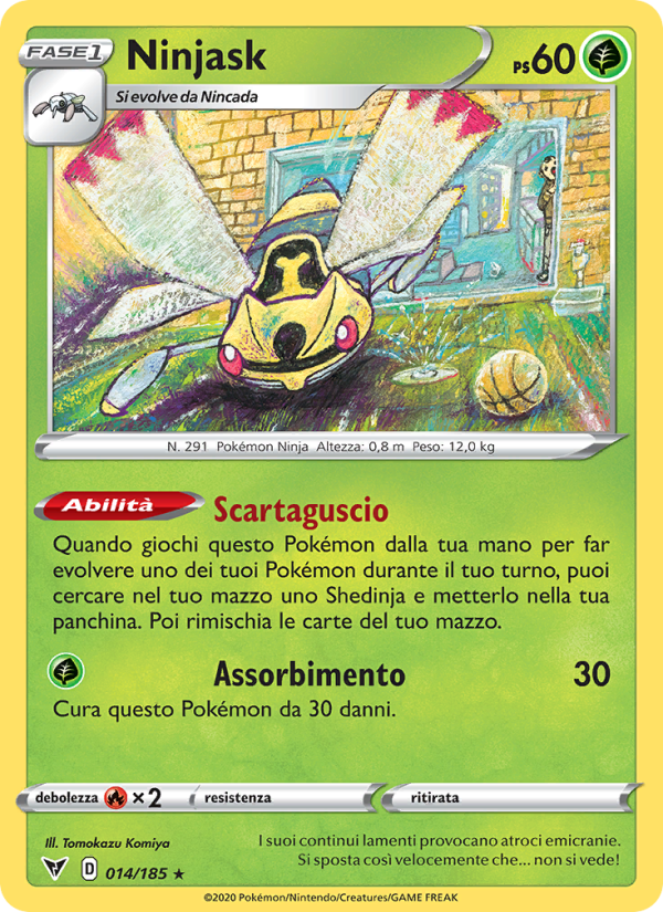 Ninjask 014/203 — Vivid Voltage (Italian Pokémon TCG card)