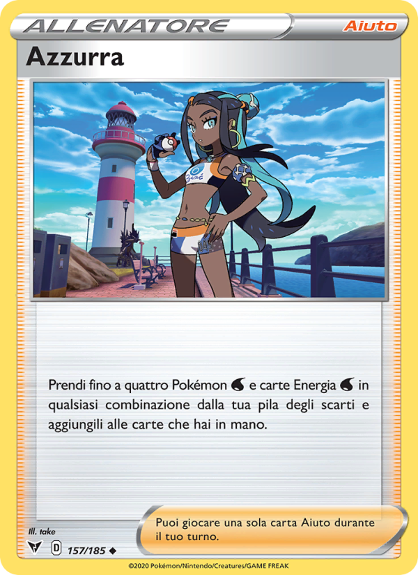 Azzurra 157/203 — Vivid Voltage (Italian Pokémon TCG card)