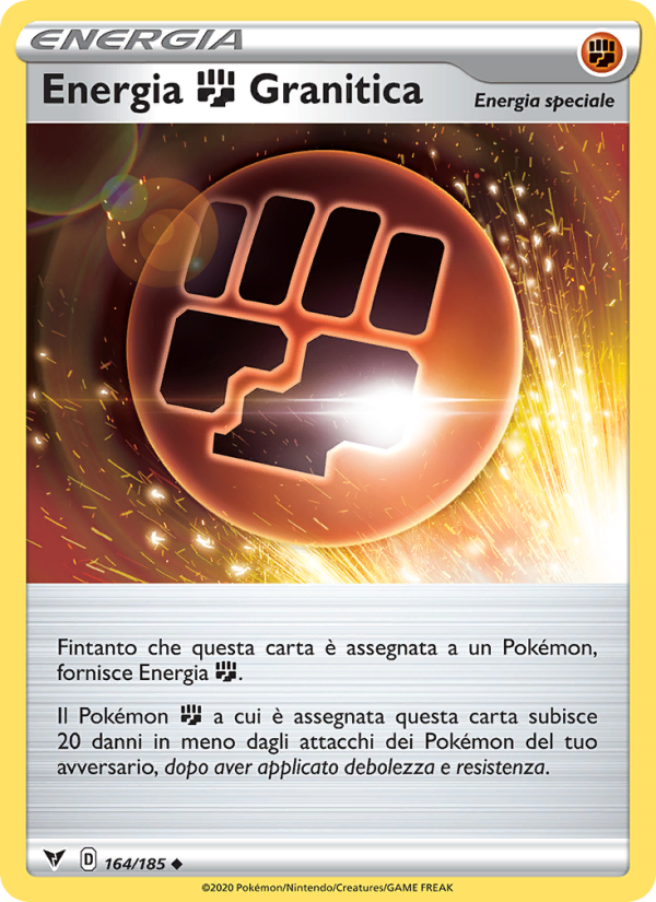 Energia Fighting Granitica 164/203 — Vivid Voltage (Italian Pokémon TCG card)