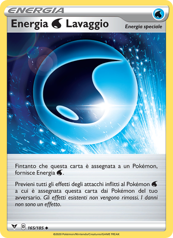 Energia Water Lavaggio 165/203 — Vivid Voltage (Italian Pokémon TCG card)