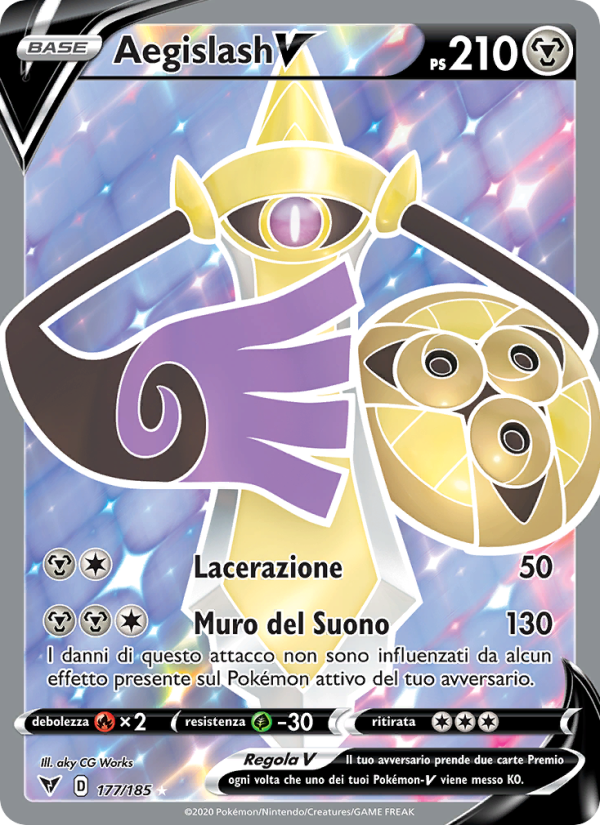 Aegislash V 177/203 — Vivid Voltage (Italian Pokémon TCG card)