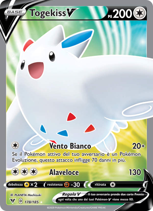 Togekiss V 178/203 — Vivid Voltage (Italian Pokémon TCG card)