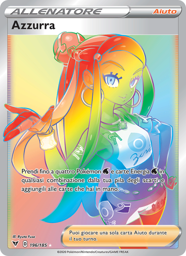 Azzurra 196/203 — Vivid Voltage (Italian Pokémon TCG card)
